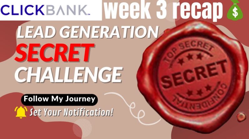 Lead Generation Secret Challenge Week 3 Recap | Results Revealed ðŸ’°ðŸ’°ðŸ’°