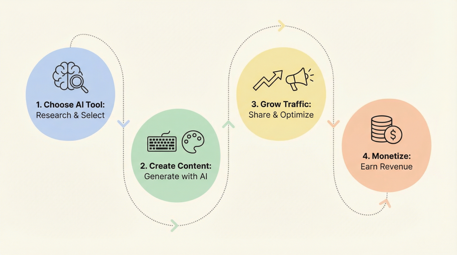 Make money online with AI step by step roadmap beginner